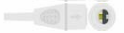 Cable / transductor de presión invasiva (PAI), longitud 3,5 m – compatible con GE 2x Edward 6Pin IBP Cable