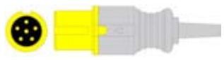 Sensor SpO2 reutilizable, pinza dactilar adulto, longitud 3 m, conector de 6 pines – compatible con Contec CMS5100…