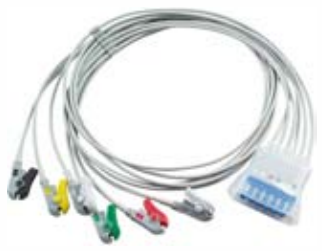 Cable troncal / latiguillos ECG, extremo paciente: grabber, 6 derivaciones, estándar IEC – compatible con Philips