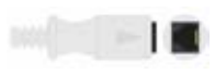 Cable / transductor de presión invasiva (PAI), para transductor Abbott (MX), longitud 3,5 m – compatible con Infininum
