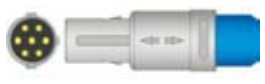Cable de extensión SpO2, longitud 2,4 m – compatible con Angelus