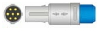 Sensor SpO2 reutilizable, sensor de punta blanda adulto, longitud 3 m, conector de 7 pines – tecnología Pace/Generra
