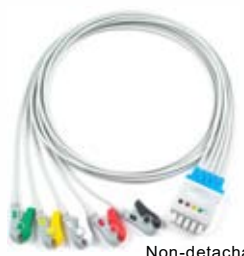 Cable troncal / latiguillos ECG, extremo paciente: grabber, 3 derivaciones, estándar AHA – compatible con Mindray BeneVision N1… – ref. BCF3-21AG