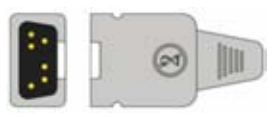 Sensor SpO2 desechable, 6 pines adulto/neonatal, tela no tejida – compatible con Novametrix