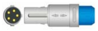 Sensor SpO2 reutilizable, sensor de punta blanda pediátrico, longitud 3 m, conector de 5 pines – compatible con Choicemed