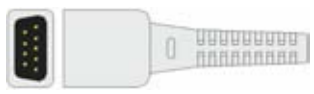 Sensor SpO2 reutilizable, sensor de punta blanda adulto, longitud 1 m – compatible con CAS