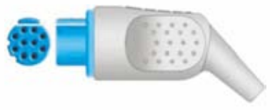 Cable ECG de una pieza, extremo paciente: broche, 3 derivaciones, estándar AHA – compatible con Datex Ohmeda
