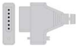 Sensor SpO2 desechable, 6 pines adulto/ neonatal, tela no tejida – compatible con Contec