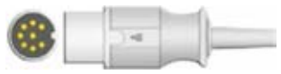 Sensor SpO2 reutilizable, sensor de punta blanda pediátrico, longitud 3 m – compatible con Datascope