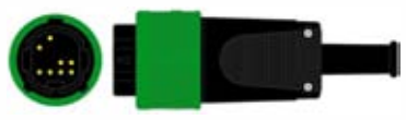Cable ECG de una pieza, extremo paciente: grabber, 5 derivaciones, estándar AHA – compatible con Saadat