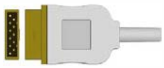 Sensor de temperatura, longitud 3 m – compatible con GE Marquette – ref. BTZ-06B