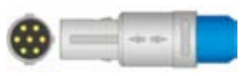 Cable de extensión SpO2, longitud 2,4 m – compatible con Huntleigh