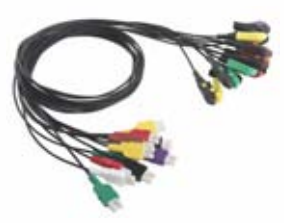 Latiguillos ECG radiotransparentes, 3 derivaciones, estándar AHA – compatible con GE-Marquette – ref. BCFR3-08A