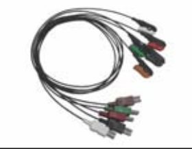 Latiguillos ECG radiotransparentes, 4 derivaciones, estándar AHA – compatible con PHILIPS (AA Style) AA – ref. BCFR4-02A