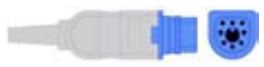 Cable de extensión SpO2, longitud 2,4 m, tecnología Philips – compatible con Philips – ref. BE08-55