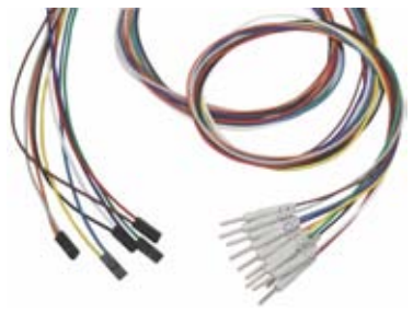 Cable EEG, conector DuPont 2 pines, pin 2,0 mm, longitud 1,5 m, material: chapado en cloruro de plata, empaque: 10 uds