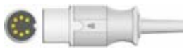 Cable de extensión SpO2, longitud 2,4 m, tecnología BCI – compatible con Schiller ODM Bruker