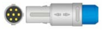Sensor SpO2 reutilizable, pinza dactilar adulto, longitud 3 m, conector de 7 pines – compatible con Bionet