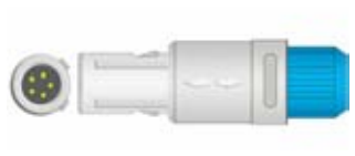 Sensor SpO2 reutilizable, pinza dactilar adulto, longitud 3 m, conector de 5 pines – compatible con Goldway 3100