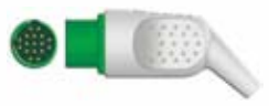 Cable troncal / latiguillos ECG, 3 derivaciones, estándar IEC, estilo de conector: EURO – compatible con Spacelabs