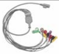 Cable ECG para Holter, extremo paciente: broche, 10 derivaciones, estándar IEC – compatible con BENEWARE Elbow