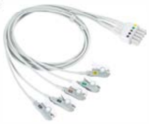 Cable troncal / latiguillos ECG, extremo paciente: broche, 5 derivaciones, estándar IEC – compatible con Mindray TMS6016 TMS-6012… – ref. BCF5-28IS