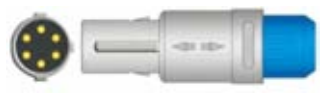 Sensor SpO2 reutilizable, sensor de punta blanda pediátrico, longitud 3 m, conector de 6 pines – compatible con Zondan ZD120B ZD120D ZD120E