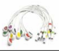 Accesorio ECG/EKG, adaptador DIN 3 mm a broche, L = 30 cm, IEC, estándar IEC