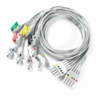 Cable troncal / latiguillos EKG, extremo paciente: banana 4,0 mm, estándar AHA – compatible con Mindray