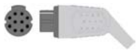 Cable de extensión SpO2, longitud 2,4 m – compatible con GE Datex-Ohmeda / GE Hellige
