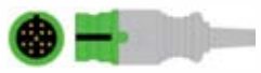 Cable troncal / latiguillos ECG, 3 derivaciones, estándar IEC, estilo de conector: Euro para Mindray – compatible con Mediana