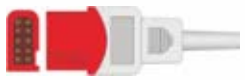 Cable / transductor de presión invasiva (PAI), longitud 0,3 m – compatible con Spacelabs 2x General 6Pin IBP Cable