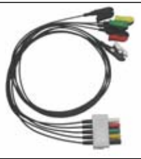 Latiguillos ECG radiotransparentes, 3 derivaciones, estándar AHA – compatible con Mindray – ref. BCFR3-07A