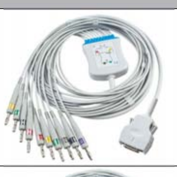 Cable EKG de una pieza, extremo paciente: banana 4,0 mm, estándar AHA – compatible con Mortara – ref. BKY10-AB