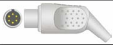 Cable ECG de una pieza, extremo paciente: grabber, 3 derivaciones, estándar AHA – compatible con Medica D