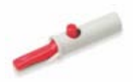 Accesorio ECG/EKG, adaptador banana a pinza cocodrilo 4 mm