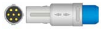 Sensor SpO2 reutilizable, sensor de punta blanda adulto, longitud 3 m – compatible con Medlab
