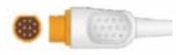 Cable / transductor de presión invasiva (PAI), longitud 3,5 m – compatible con Siemens 2×Abbott 6Pin IBP Cable – ref. BIBP-49