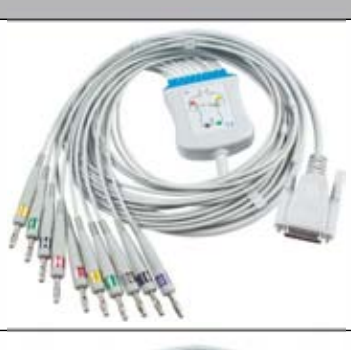 Cable EKG de una pieza, extremo paciente: banana 4,0 mm, estándar AHA – compatible con Nihon Kohden Japan Nihon Kohden: Cardiofax Q… – ref. BKY12-AB