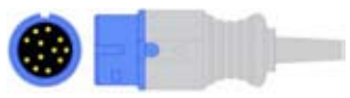 Sensor SpO2 reutilizable, sensor de punta blanda pediátrico, longitud 3 m, conector de 12 pines – compatible con Comen C20 C60 C80 C90