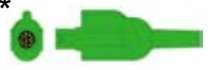 Cable troncal / latiguillos ECG, 3 derivaciones, estándar AHA – compatible con Datascope/Maquet/Getinge