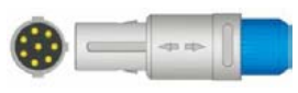 Cable ECG de una pieza, extremo paciente: grabber, 3 derivaciones, estándar IEC – compatible con Huntleigh