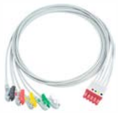 Cable troncal / latiguillos ECG, extremo paciente: grabber, 5 derivaciones, estándar AHA, estilo de conector: DG – compatible con… – ref. BCF5-06AG-R